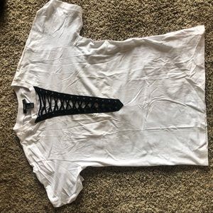 Lace front shirt - NWOT
